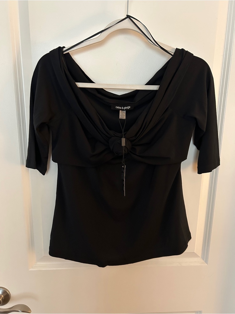 Cable & Gauge Black Rose Top